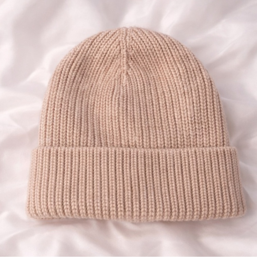 Beige Knit Beanie - Picture 3 of 4